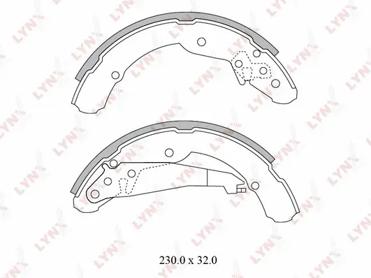 Brake Shoe Set (BS-8001)