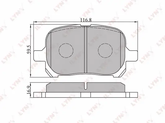 Brake Pad Set, disc brake (BD-7529)