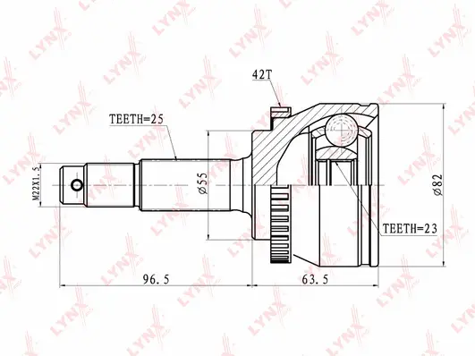 Joint Kit, drive shaft (CO-5770A)