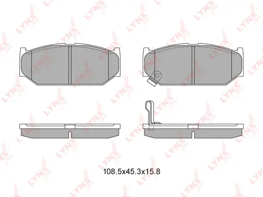 Brake Pad Set, disc brake (BD-7303)