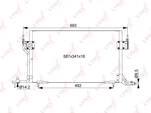 Condenser, air conditioning (RC-0180)