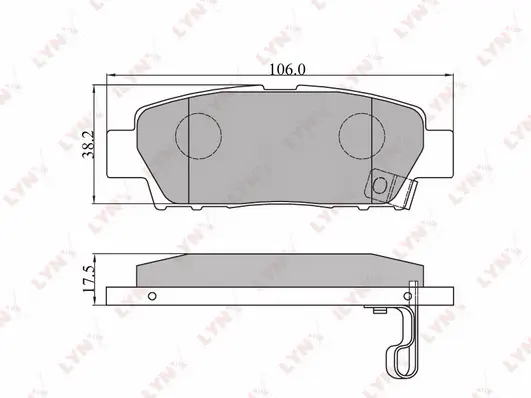 Brake Pad Set, disc brake (BD-7513)