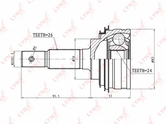 Joint Kit, drive shaft (CO-7537)