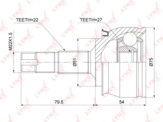 Joint Kit, drive shaft (CO-3813)