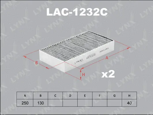 Filter, cabin air (LAC-1232C)