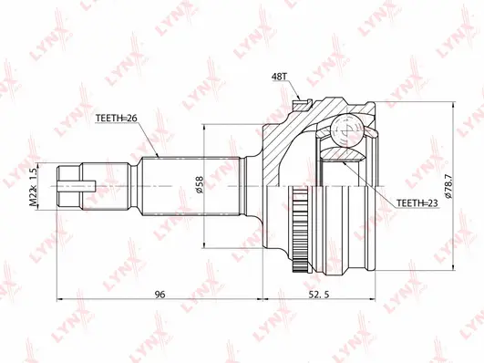 Joint Kit, drive shaft (CO-7517A)