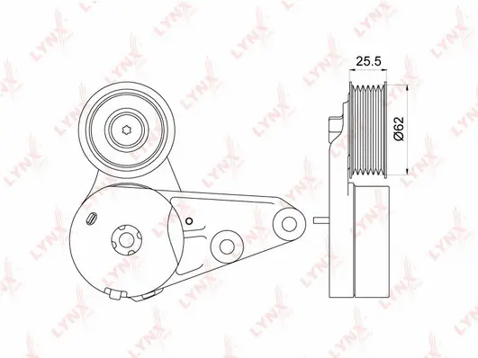 Belt Tensioner, V-ribbed belt (PT-3235)