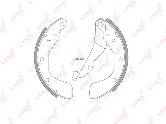 Brake Shoe Set (BS-1802)