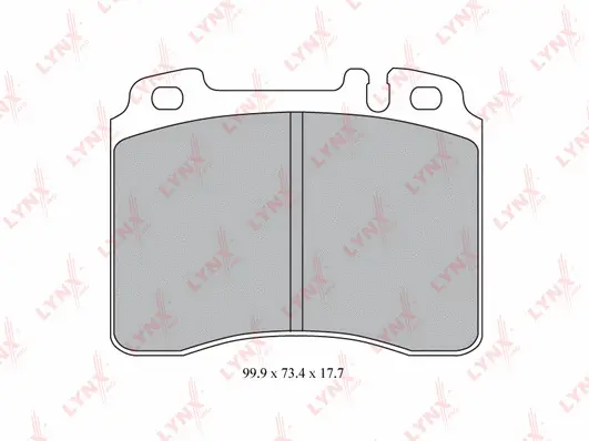 Brake Pad Set, disc brake (BD-5305)