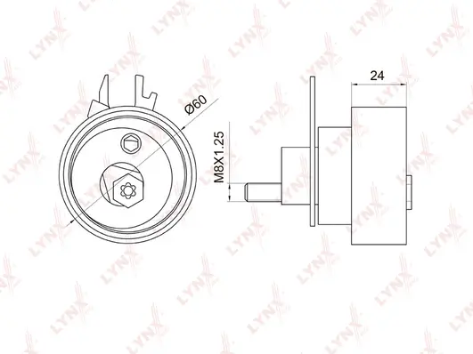 Tensioner Pulley, timing belt (PB-1054)