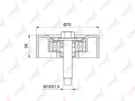 Deflection/Guide Pulley, V-ribbed belt (PB-7178)