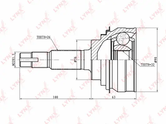 Joint Kit, drive shaft (CO-7538)