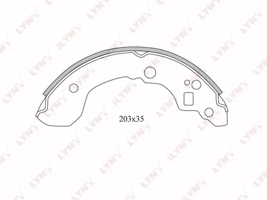 Brake Shoe Set (BS-5710)