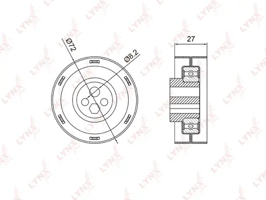 Tensioner Pulley, timing belt (PB-1005)