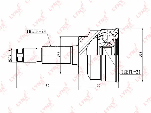 Joint Kit, drive shaft (CO-3625)