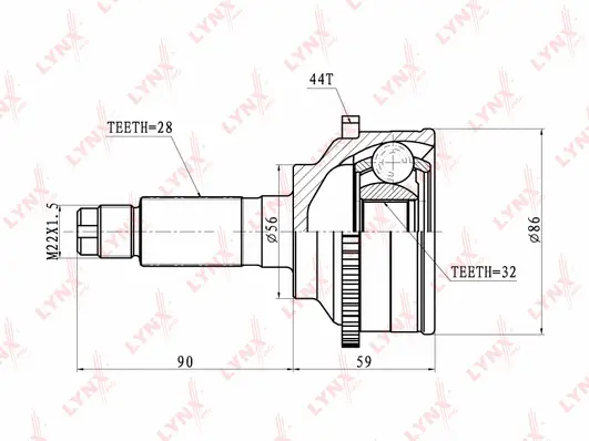 Joint Kit, drive shaft (CO-5103A)