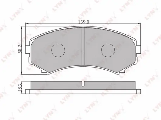 Brake Pad Set, disc brake (BD-5506)