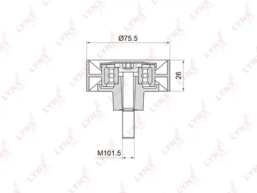 Deflection/Guide Pulley, V-ribbed belt (PB-7006)