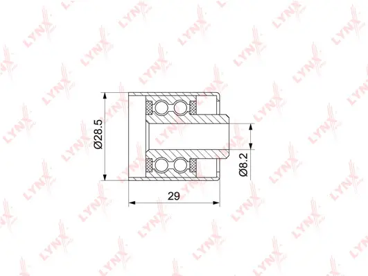 Deflection/Guide Pulley, timing belt (PB-3105)