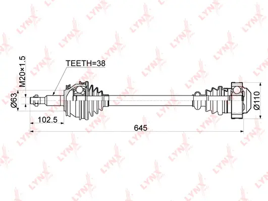 Drive Shaft (CD-1161)