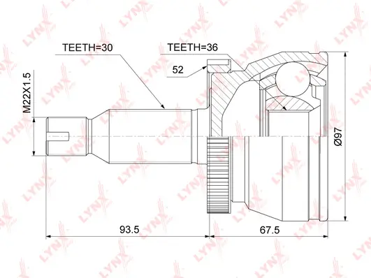 Joint Kit, drive shaft (CO-3917A)