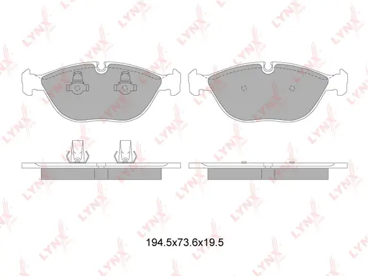 Brake Pad Set, disc brake (BD-8040)