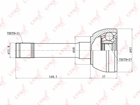 Joint Kit, drive shaft (CO-5723)