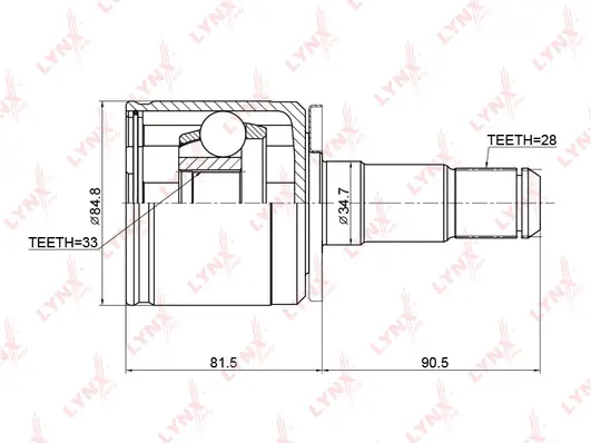 Joint Kit, drive shaft (CI-3710)