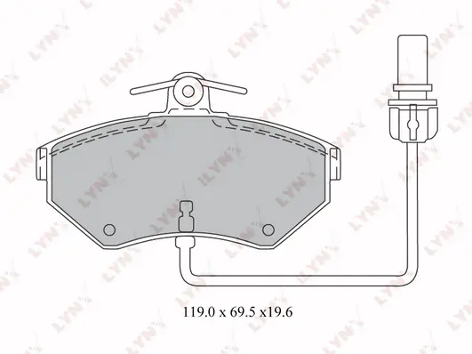 Brake Pad Set, disc brake (BD-1215)