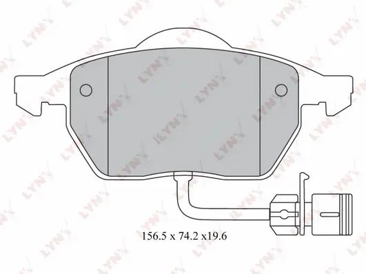 Brake Pad Set, disc brake (BD-1209)