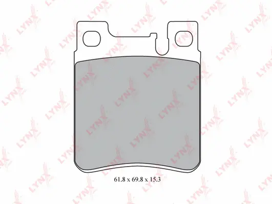Brake Pad Set, disc brake (BD-5316)
