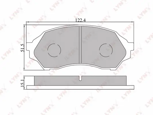 Brake Pad Set, disc brake (BD-5103)