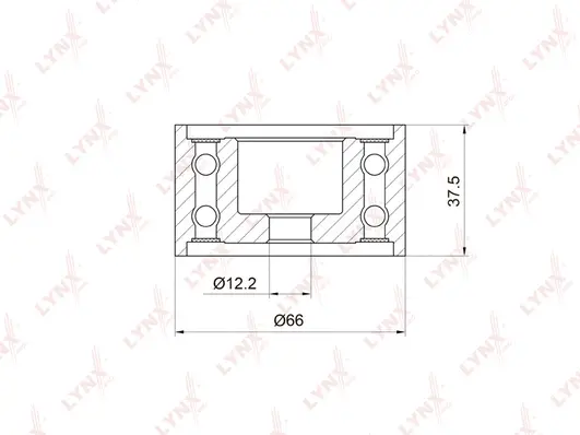 Deflection/Guide Pulley, timing belt (PB-3037)