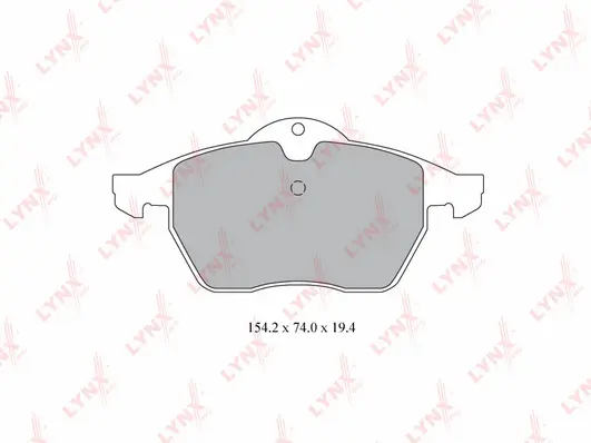 Brake Pad Set, disc brake (BD-5914)