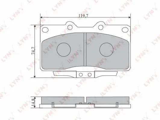 Brake Pad Set, disc brake (BD-5518)