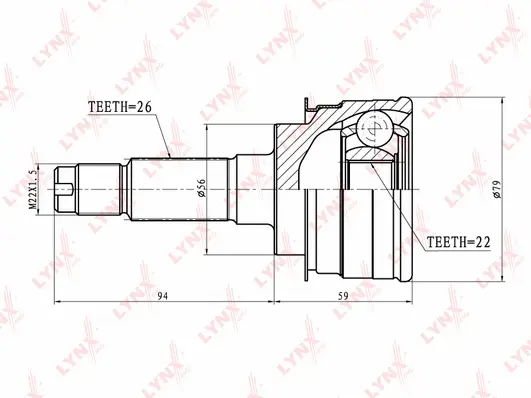 Joint Kit, drive shaft (CO-5110)