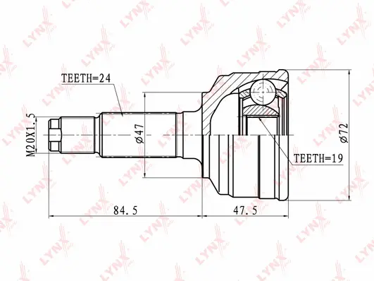 Joint Kit, drive shaft (CO-1821)
