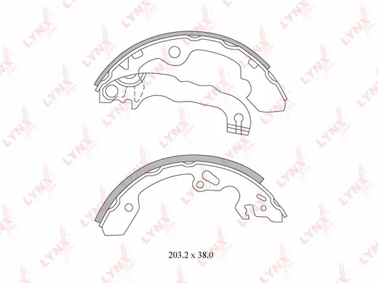 Brake Shoe Set (BS-3000)
