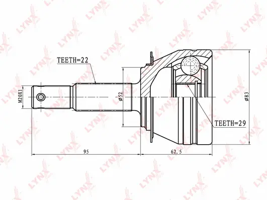 Joint Kit, drive shaft (CO-1818)