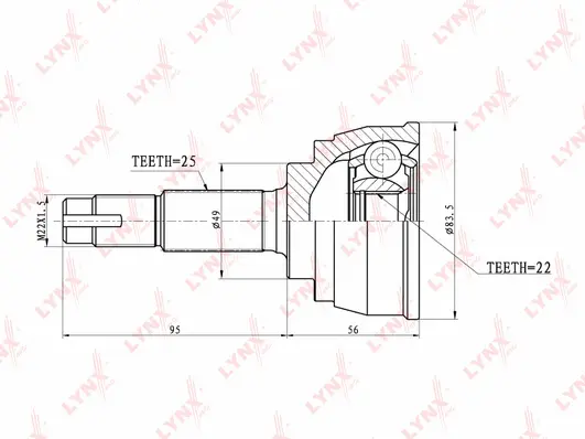 Joint Kit, drive shaft (CO-5700)