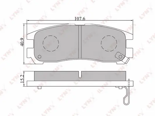 Brake Pad Set, disc brake (BD-5508)