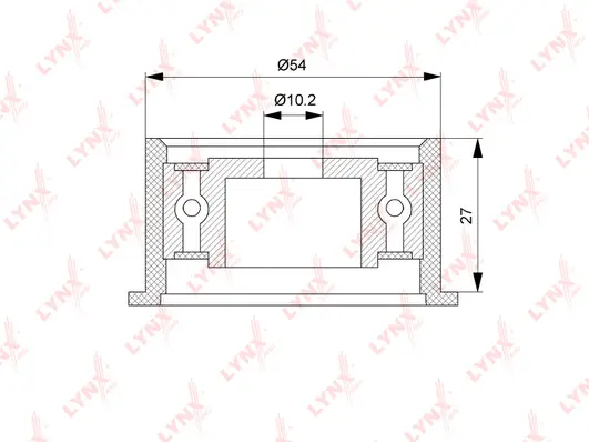 Deflection/Guide Pulley, timing belt (PB-3063)