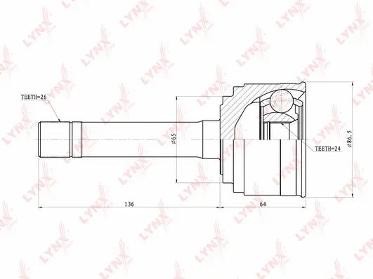 Joint Kit, drive shaft (CO-4405)