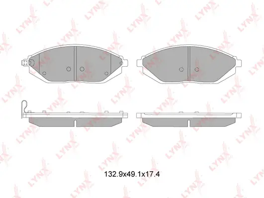 Brake Pad Set, disc brake (BD-1815)