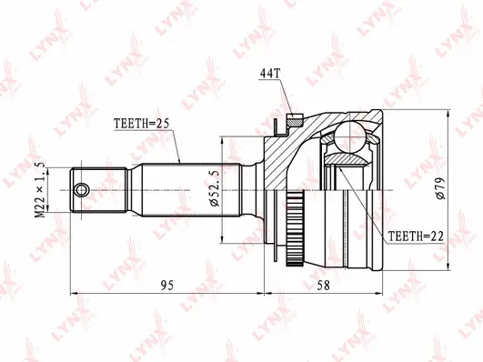 Joint Kit, drive shaft (CO-3601A)