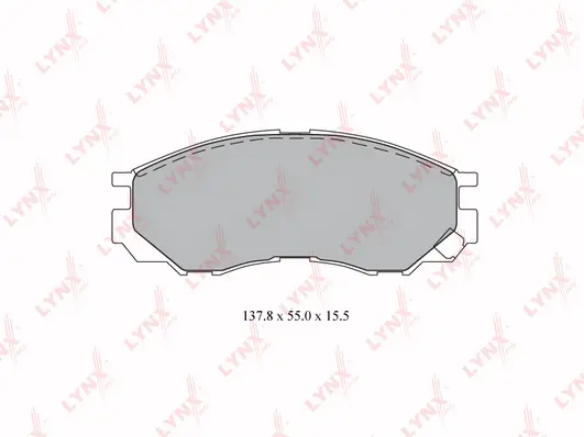 Brake Pad Set, disc brake (BD-5520)