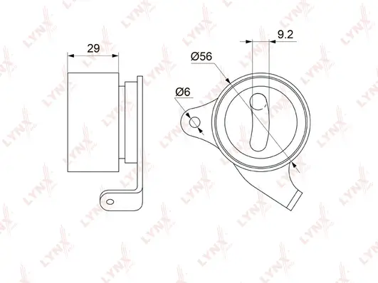 Tensioner Pulley, timing belt (PB-1068)