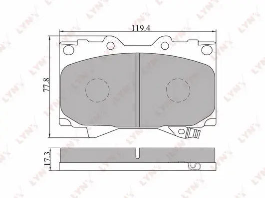 Brake Pad Set, disc brake (BD-7503)