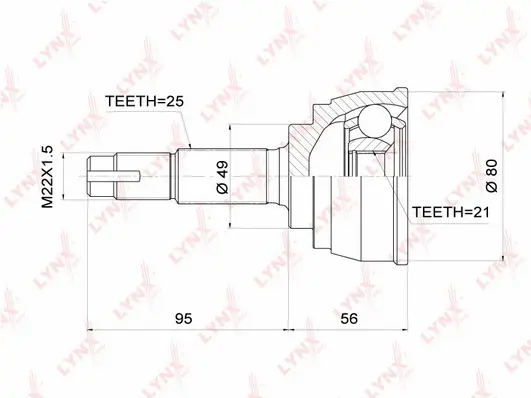 Joint Kit, drive shaft (CO-3705)