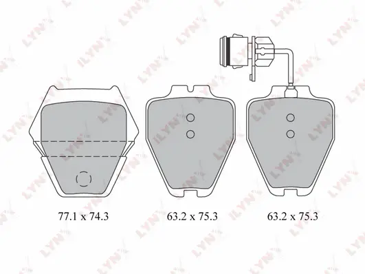 Brake Pad Set, disc brake (BD-1218)